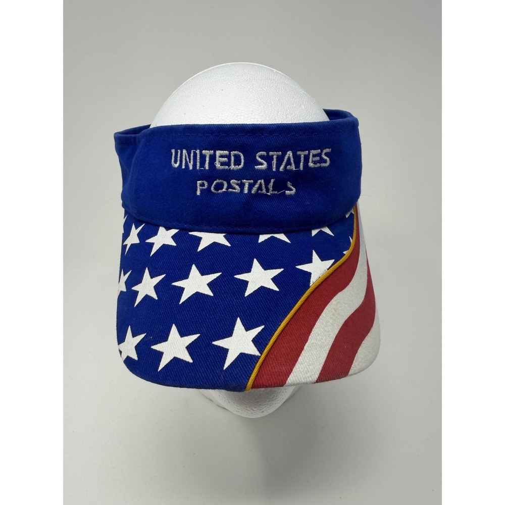 VIntage Otto Hat Visor One Size United States Postals Service Stars Stripes